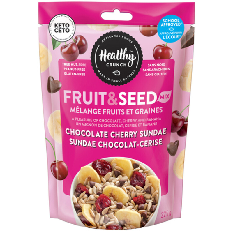 The Healthy Crunch Trail Mix Chocolate Cherry Sundae 225 g Voilà Online Groceries & Offers