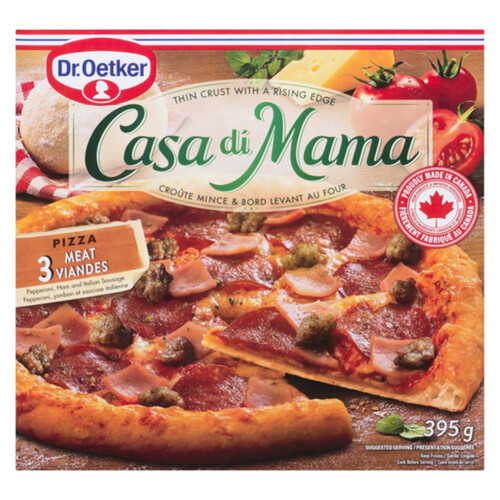 Dr. Oetker Casa Di Mama Frozen Pizza 3 Meat 395 g