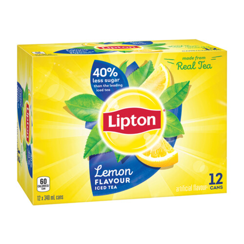 Lipton Iced Tea Lemon 12 x 340 ml (cans)