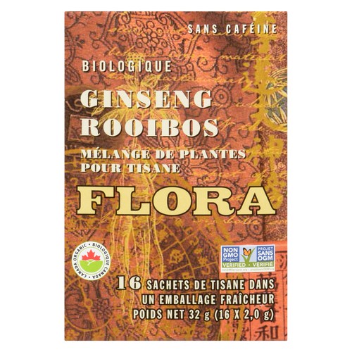 Flora Organic Tea Double Ginseng 16 EA