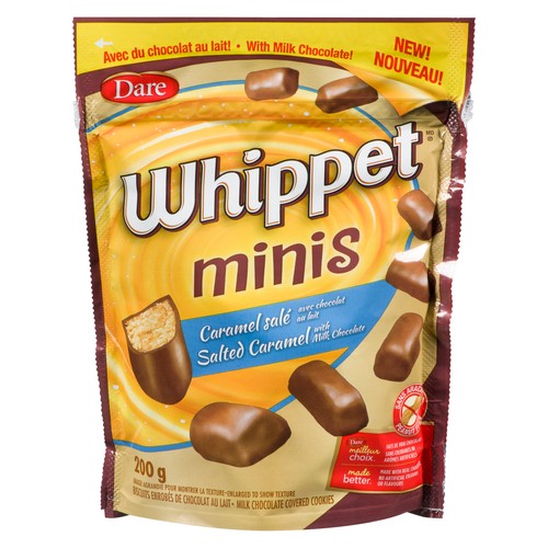 Dare Whippet Peanut-Free Cookies Minis Salted Caramel 200 g