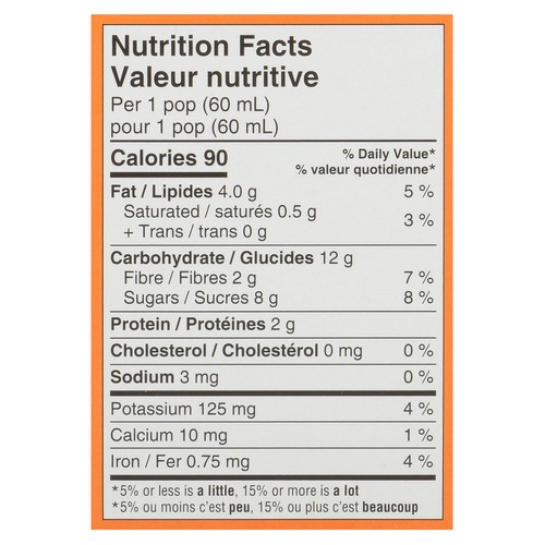 NanaShake Nana Pops Frozen Bars Chocolate Peanut Butter 4 x 60 ml