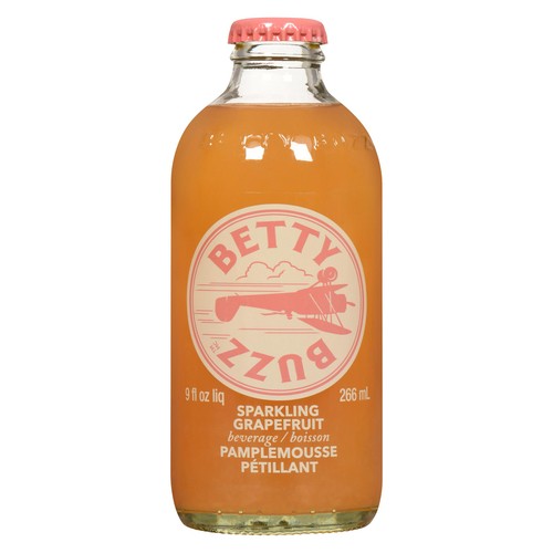 Betty Buzz Sparkling Flavored Water Grapefruit 266 ml (bottle)