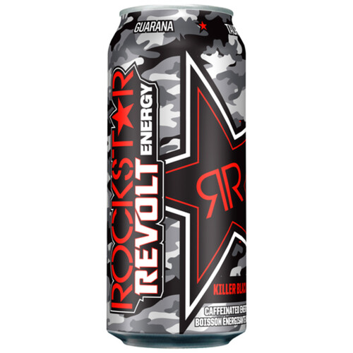 Rockstar Energy Drink Revolt Black Cherry 473 ml (can)