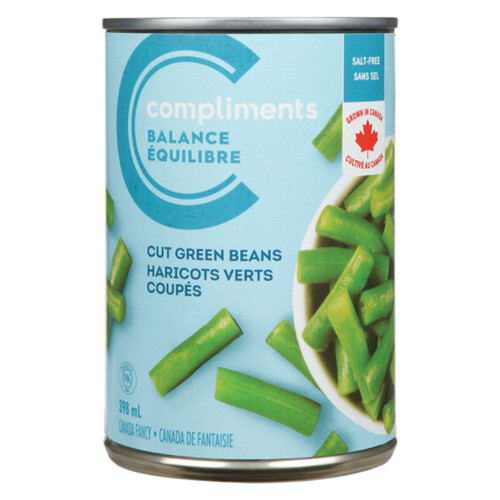 Compliments Balance Cut Green Beans Salt-Free 398 ml