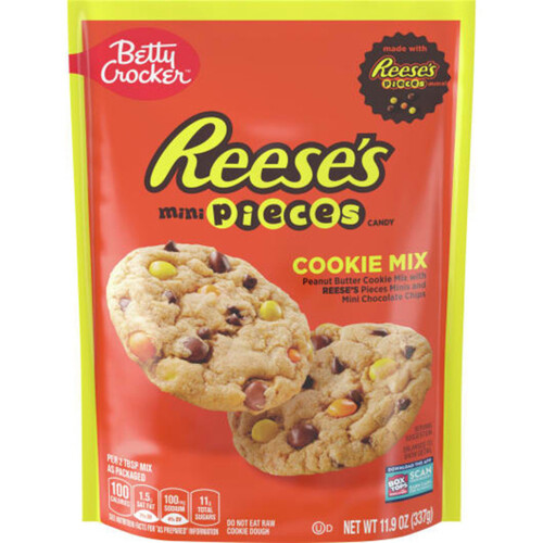 Betty Crocker Reese's Mini Pieces Cookie Mix with Peanut Butter Pieces and Chocolate Chips 337 g