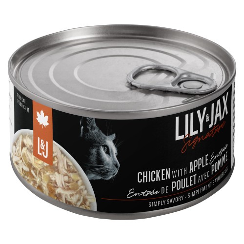 Lily & Jax Chicken With Apple Entrée Wetfood For Cats Of All Life Stages Cat Food 85 g