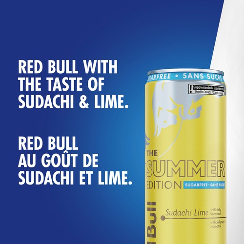 Red Bull Sugar-Free Energy Drinks The Summer Edition Sudachi Lime 250 ml (can)