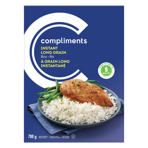 Compliments Instant Rice Long Grain White 700 g