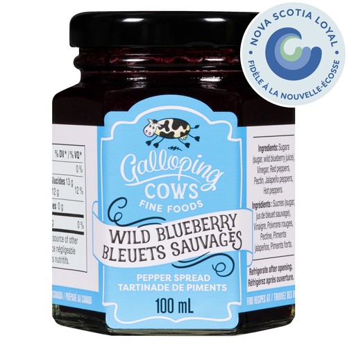 Galloping Cows Pepper Spread Wild Blueberry 100 ml