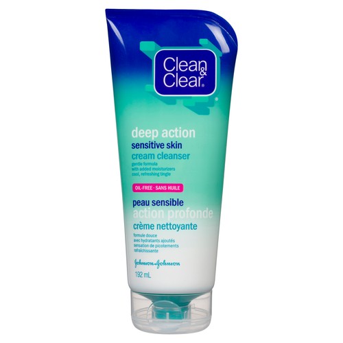 Clean & Clear Facial Cleanser Deep Action Sensitive Skin 192 ml