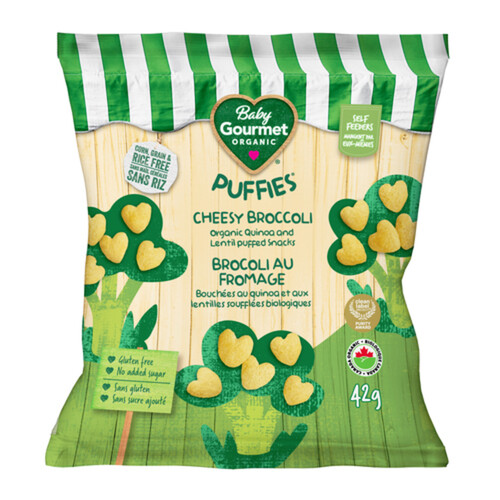 Baby Gourmet Organic Baby Snack Puffies Cheesy Broccoli 42 g