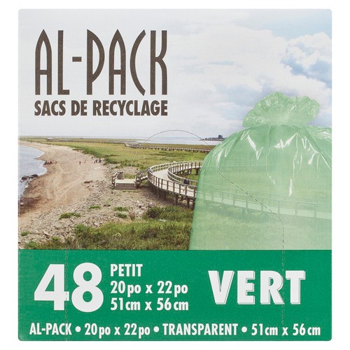 Al-Pack Recycling Bag Green Small 48 Bags