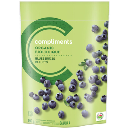 Compliments Organic Frozen Blueberries 600 g