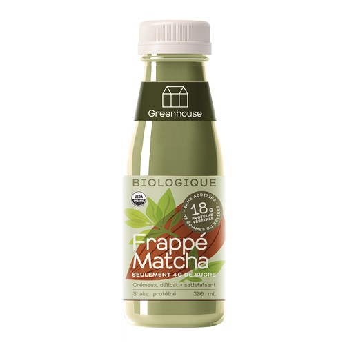 Greenhouse Organic Shake Matcha 300 ml (bottle)
