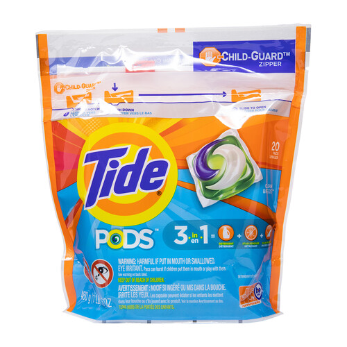 Tide Liquid Pods Laundry Detergent Clean Breeze 460 g