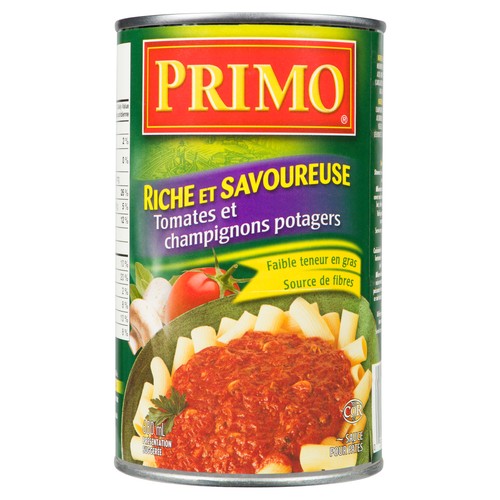 Primo Garden Tomato & Mushroom Sauce 680 ml