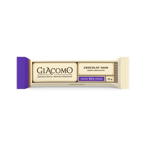 Giacomo Belgian Chocolate Tab Black 45 g