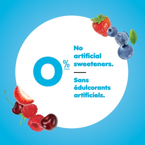 iÖGO 0% Yogurt Strawberry Raspberry Cherry Blueberry 16 x 100 g