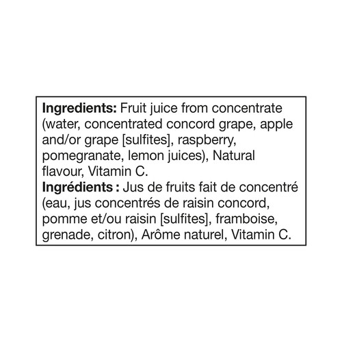 Oasis Health Break Juice Antioxia Concord Grape Raspberry Pomegranate 1.6 L