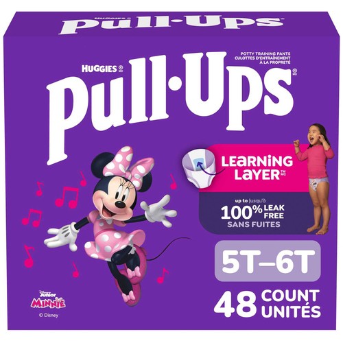 Huggies Pull-Ups Girls' Potty Training Pants 5T-6T 48 Count