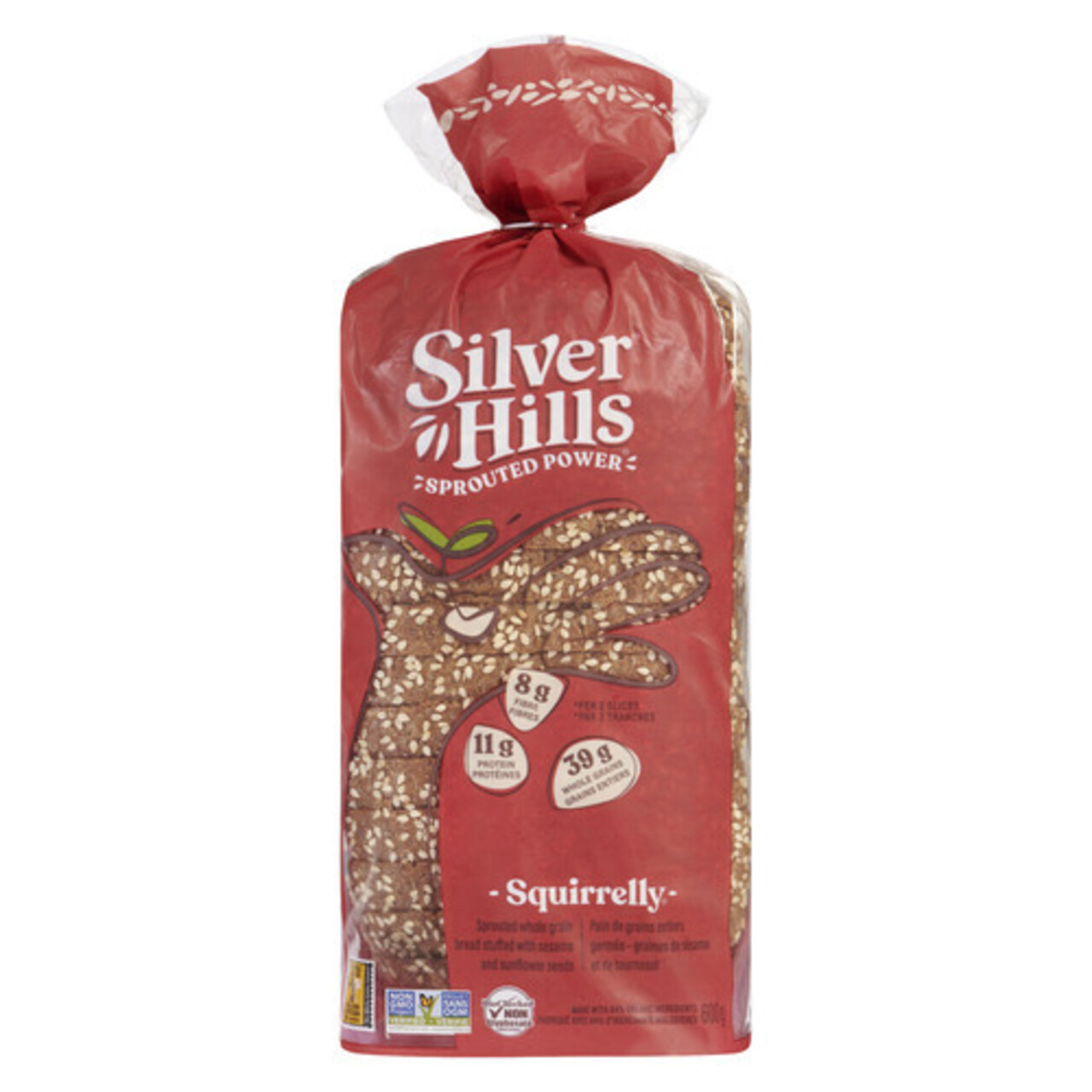 Silver Hills Bakery Sprouted Power Squirrelly Bread 600 g (frozen