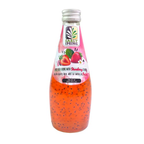 Early Spring Basil Seed With Strawberry Flavor Drink 290 ml