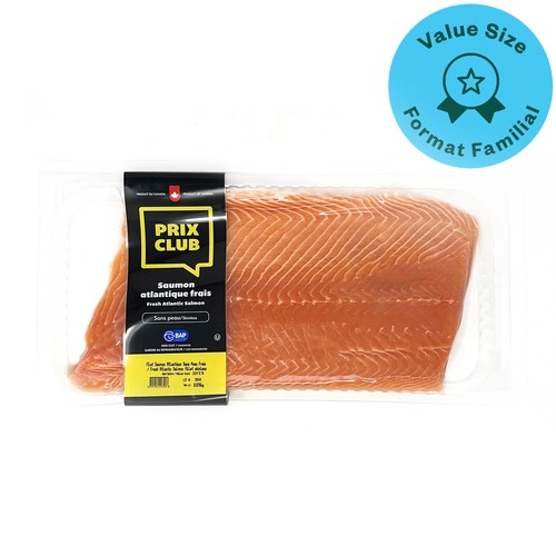 Prix Club Salmon Fillet Skin Off medium weight of 908 g 