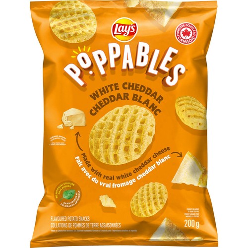 Lay’s Poppables Potato Snacks White Cheddar Flavoured 200 g
