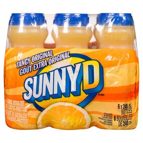 Sunny Delight Original Drink Tangy 6 x 240 ml (bottles)