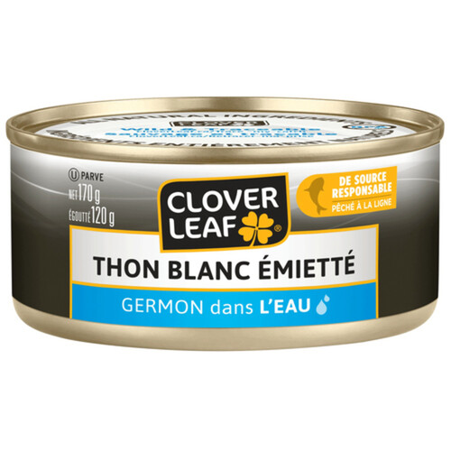 Clover Leaf Flaked White Tuna Albacore In Water 170 g