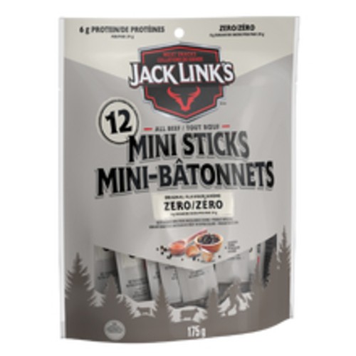 Jack Link's Mini Zero Sugar Beef Jerky Sticks 175 g