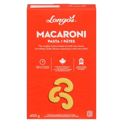 Longo's Dry Pasta Macaroni 450 g
