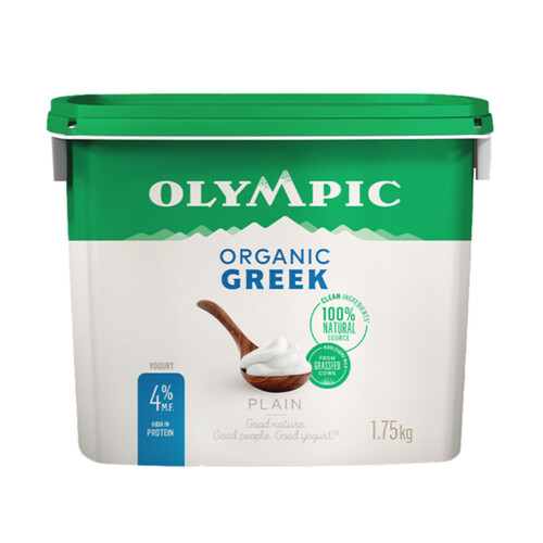 Olympic Organic Greek Yogurt Plain 4% 1.75 kg
