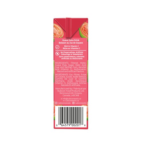 Rubicon Juice Drink Guava 4 x 200 ml