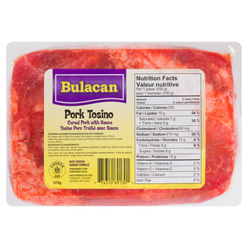 Bulacan Pork Tosino 375 g (frozen)