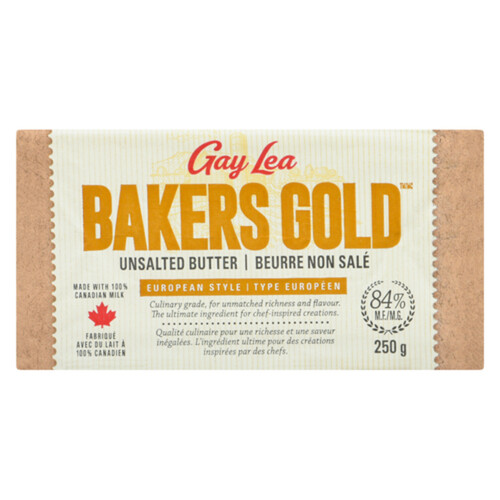 Gay Lea Butter Bakers 84% Gold Unsalted 250 g