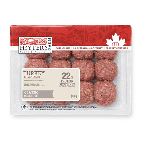 Hayter's Farm Fresh Turkey Meatballs Classic 456 g