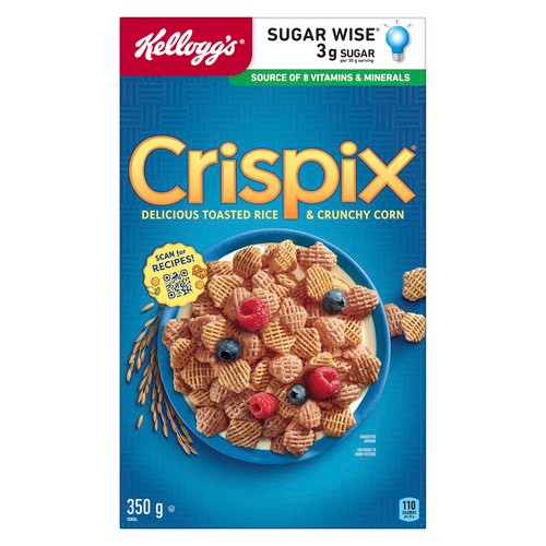 Kellogg's Crispix Cereal Toasted Rice & Crunchy Corn 350 g