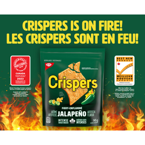 Crispers Crackers Fiery Jalapeño 145 g