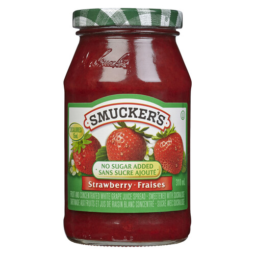 Smucker's No Sugar Added Jam Strawberry 310 ml
