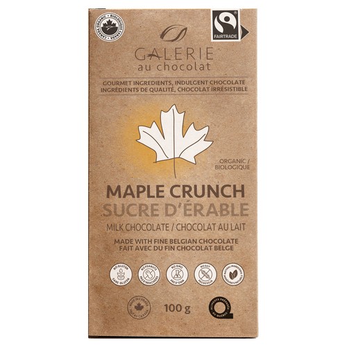 Galerie Au Chocolat Maple Crunch Milk Chocolate 100 g