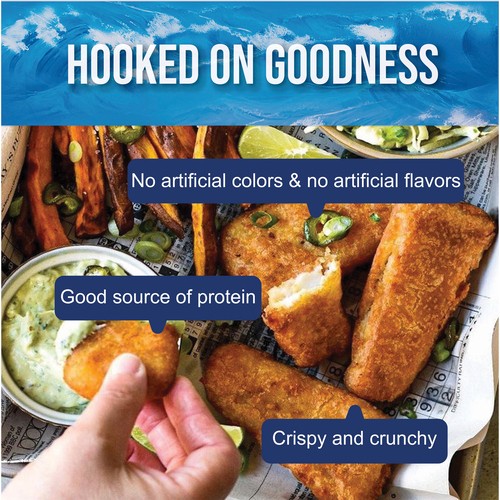 BlueWater Seafoods Frozen Fish Sticks Sole 350 g