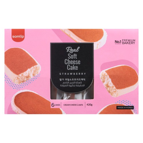 Samlip Frozen Soft Cheesecake Strawberry 6 x 70 g