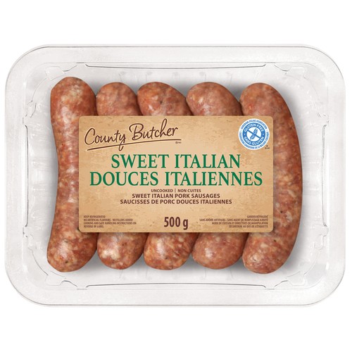 County Butcher Gluten-Free Pork Sausages Sweet Italian 500 g