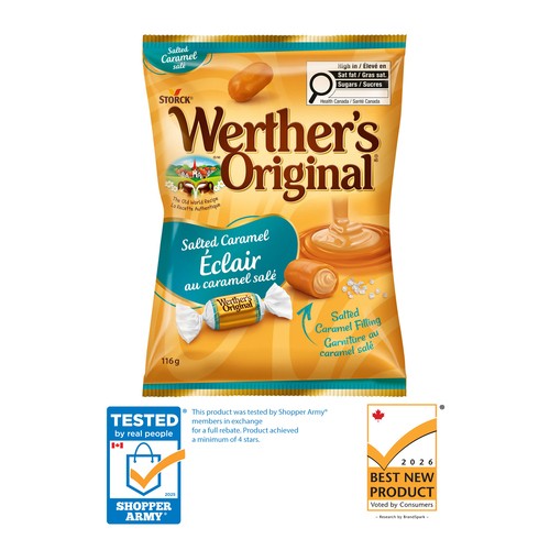 Werther's Original Candy Salted Caramel Éclair 116 g