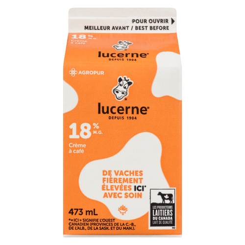 Lucerne Coffee Cream 18% 473 ml