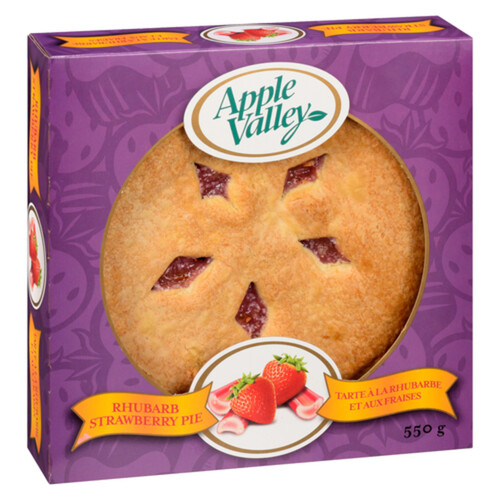 Apple Valley Frozen Baked Strawberry Rhurbarb Pie 8-Inch 550 g