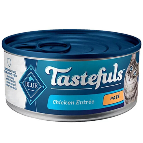 Blue Tastefuls Natural Adult Cat Wet Food Entrée Paté Chicken 3 oz 85 g