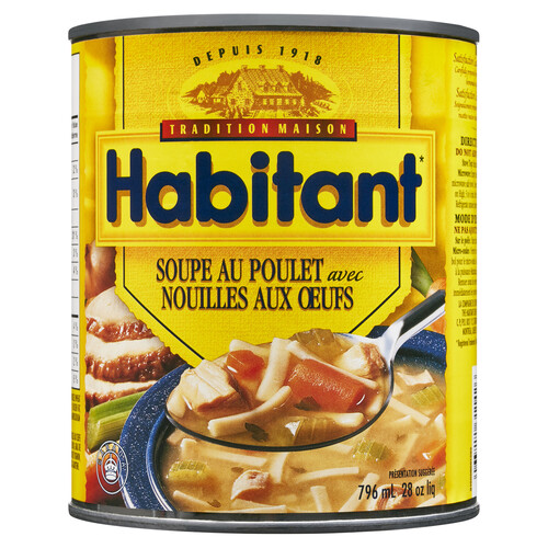 Habitant Soup Chicken With Egg Noodle 796 ml